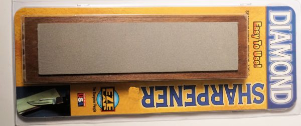 Eze-Lap 2" x 8" Fine Grit Diamond Bench Stone (600) on a Walnut Pedestal - Image 4