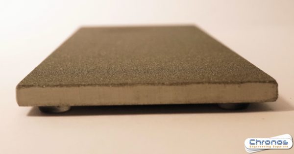 Eze-Lap 3" x 8" x 1/4" Medium Grit Diamond Bench Stone (400) With Leather Pouch - Image 5