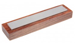 EZE-LAP 1" x 6" Fine Grit Diamond Bench Stone (600) on a Walnut Pedestal