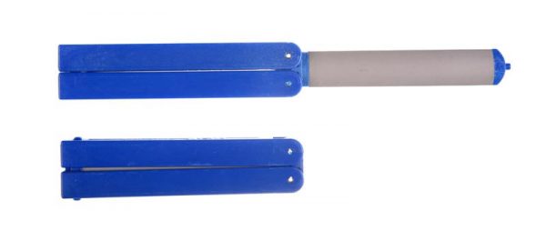 Eze-lap Super Fine Grit (1200) - Blue Handle Oval Shaft Folding Diamond Sharpener